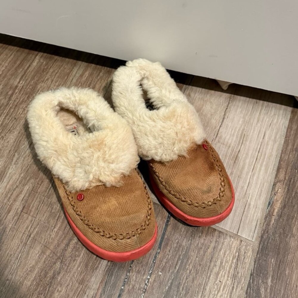 Ugg Cozy Brown and Cream Kids Shoes